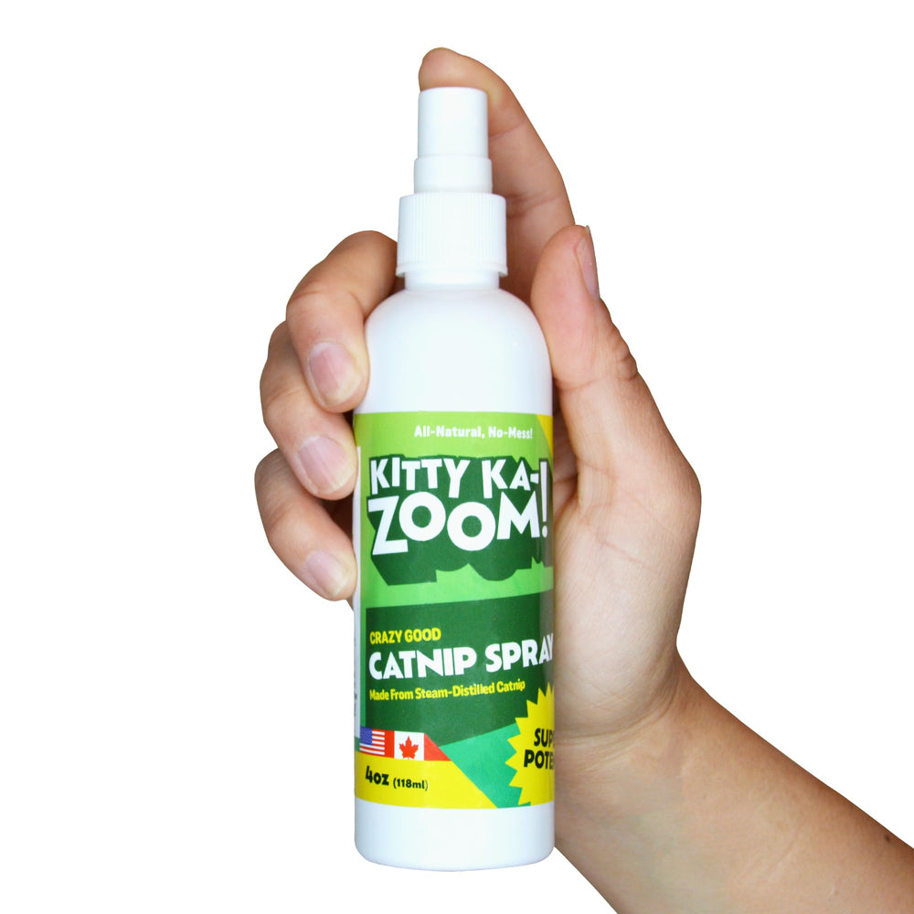 Atomizador de hierba gatera para proteger muebles, Kitty Ka-Zoom, aroma natural.