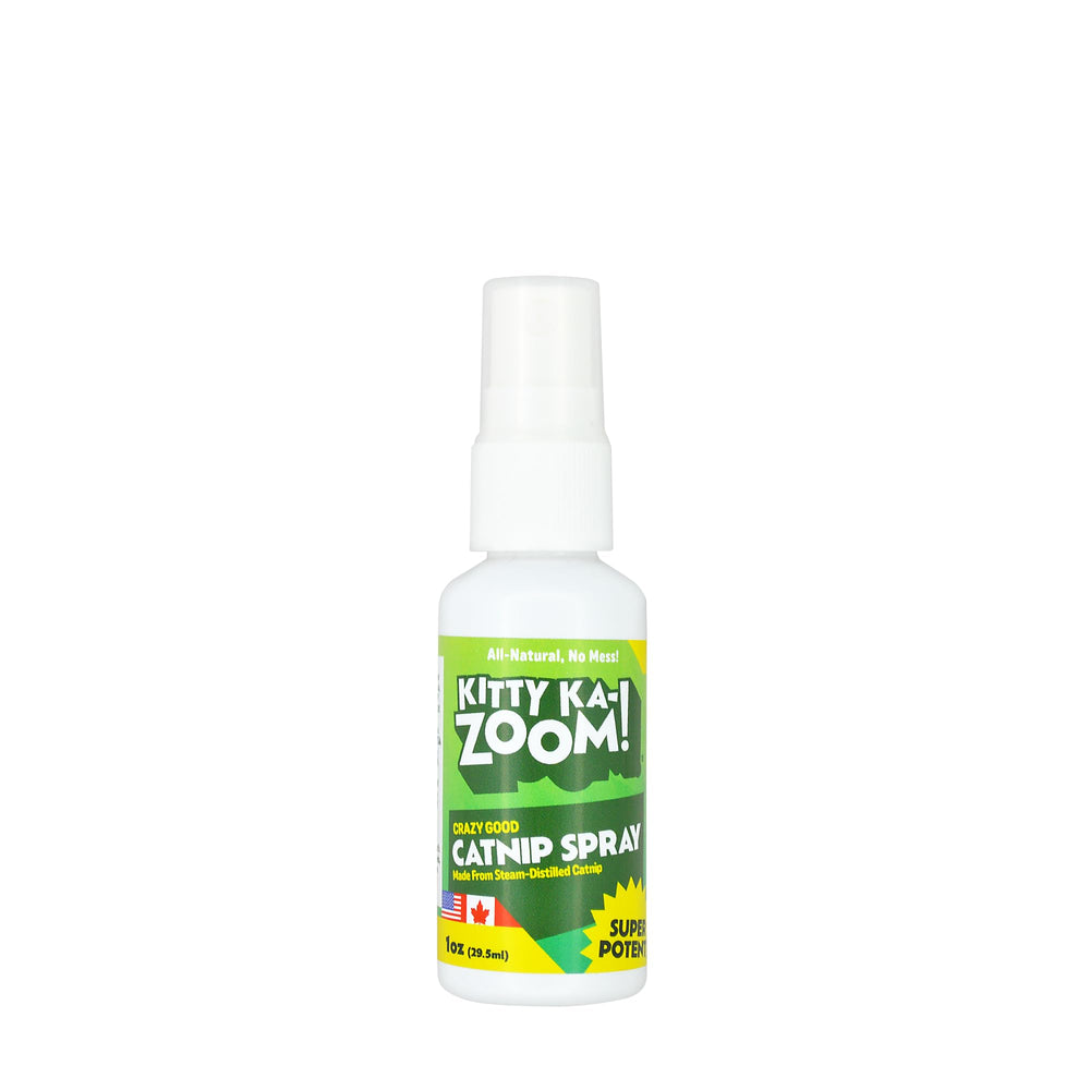KITTY KA-ZOOM — botella de hierba gatera para juego y exploración sin desorden.