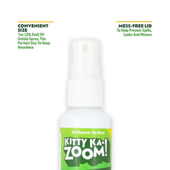 KITTY KA-ZOOM — rociado en juguetes para revitalizar el juego y atraer la atención del gato.