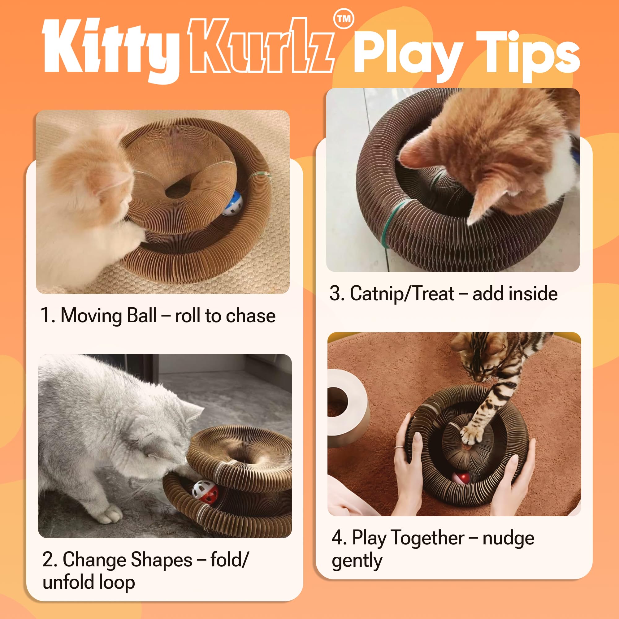 Kitty Kurlz, juguete interactivo para gatos que promueve actividad física diaria.