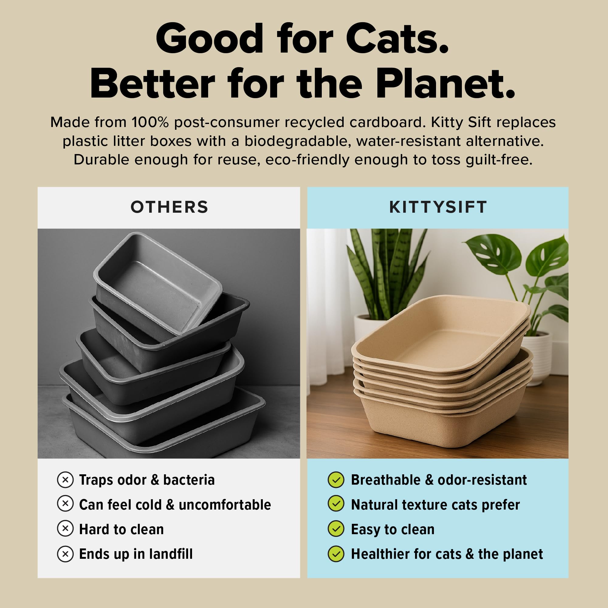 Kitty Sift uso para múltiples mascotas con flexibilidad.