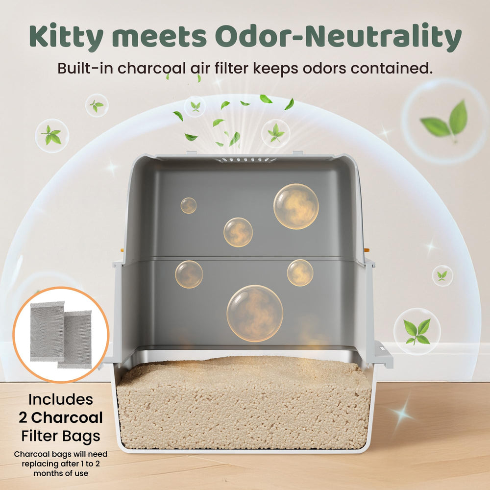 Dimensiones de KittyLetto: 22.93 x 14.74 x 15.25 pulgadas para espacio cómodo.