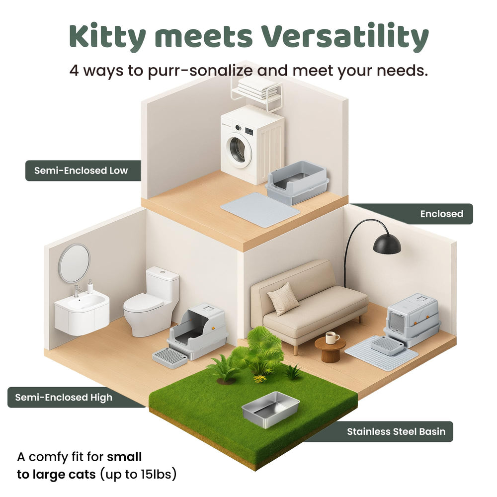 KittyLetto resiste manchas y óxido para un hogar más limpio.
