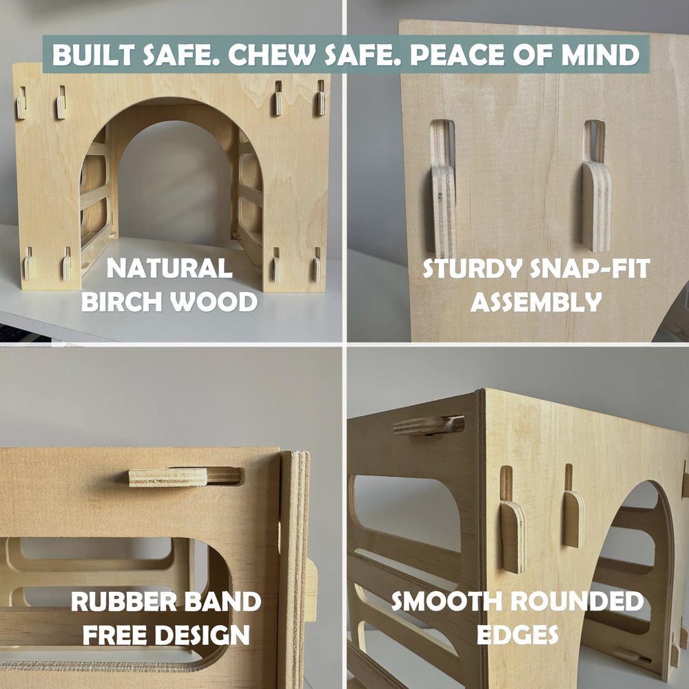 Kiwi & Mora Refugio: diseño sin toxicos para masticar con seguridad.