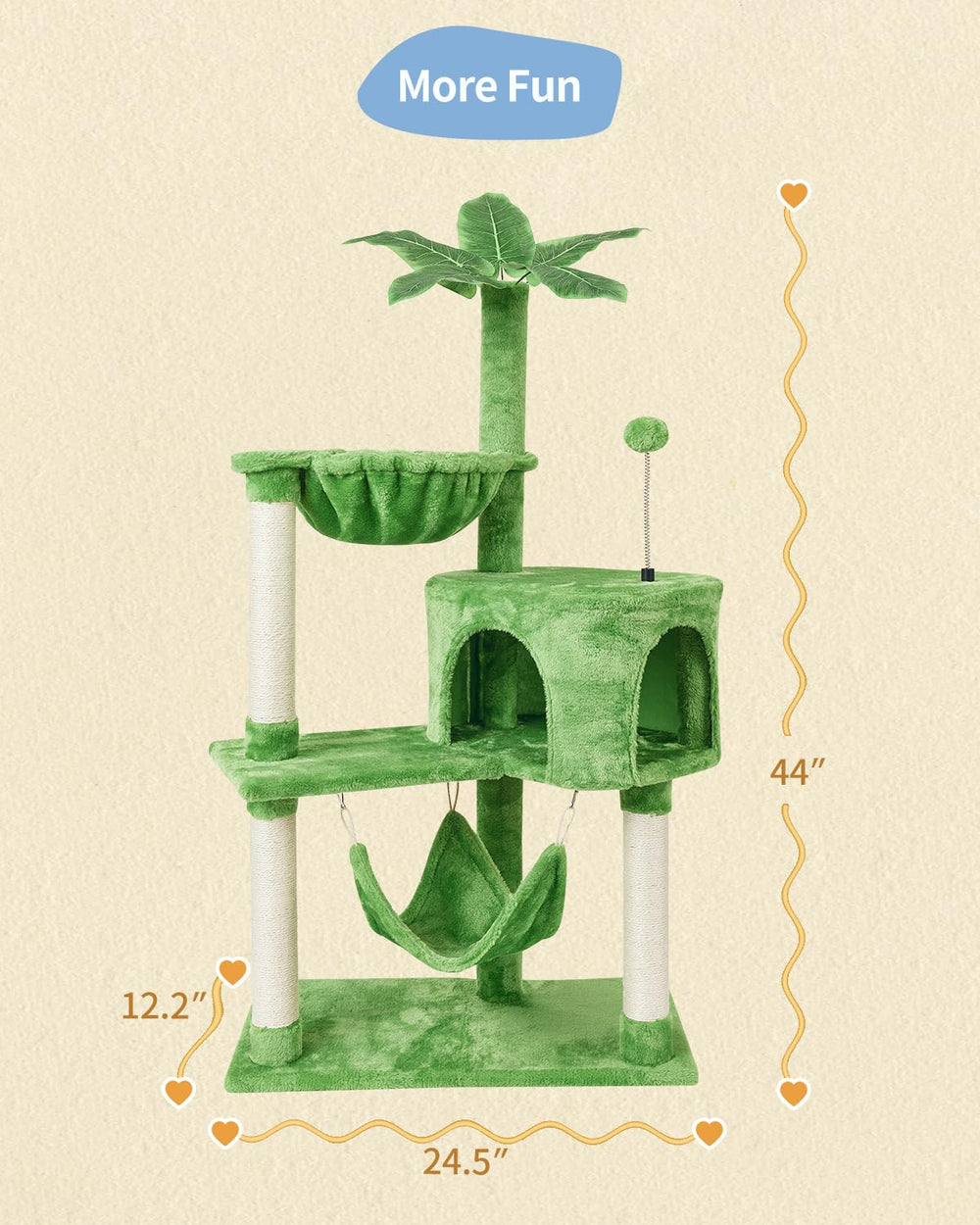 KIYUMI árbol verde, diseño compacto ideal para espacios pequeños.