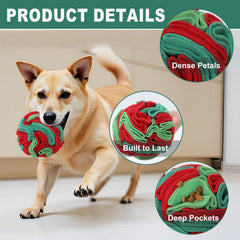 kmirepa Snuffle Ball, tejido suave y resistente para gomas y dientes del perro.