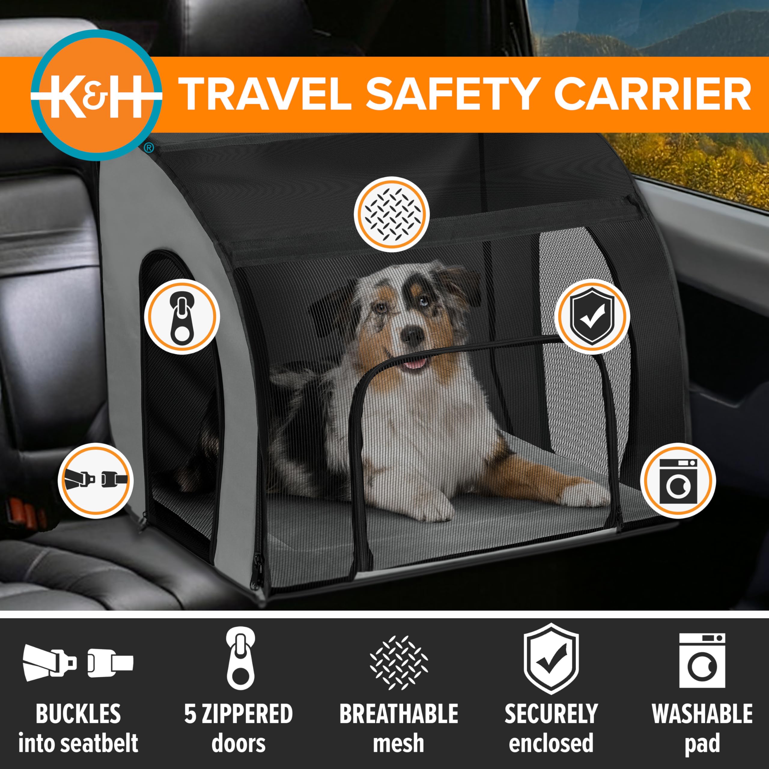 K&amp;H Pet Products: diseño plegable para almacenamiento.