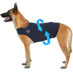 Kodervo chaleco ansiedad para perros con cierre velcro doble y ajuste seguro.