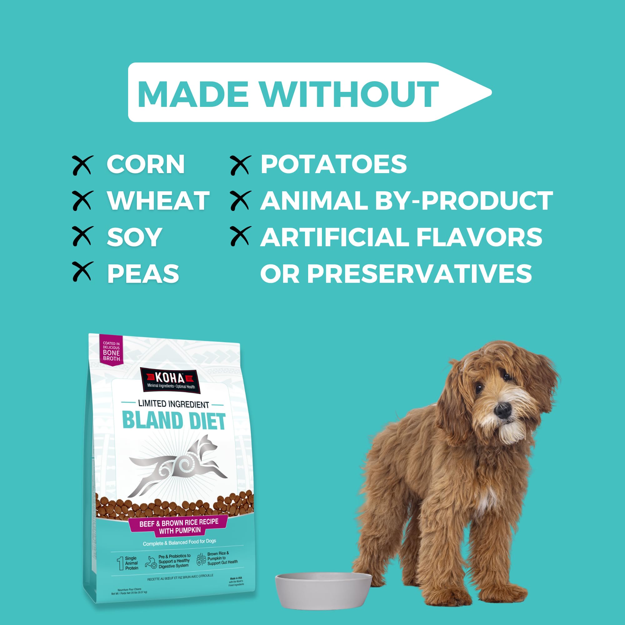 KOHA caldo de huesos por bocado: sabor irresistible para perros.