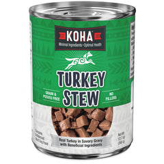 KOHA estofado de pavo ingredientes mínimos en lata 12, apto para digestiones sensibles.