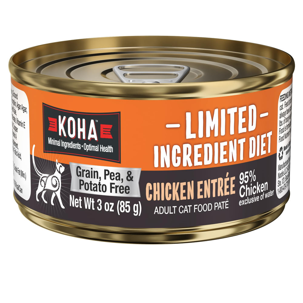 KOHA Pate Gato empaque práctico para dieta sin granos y estómagos sensibles.