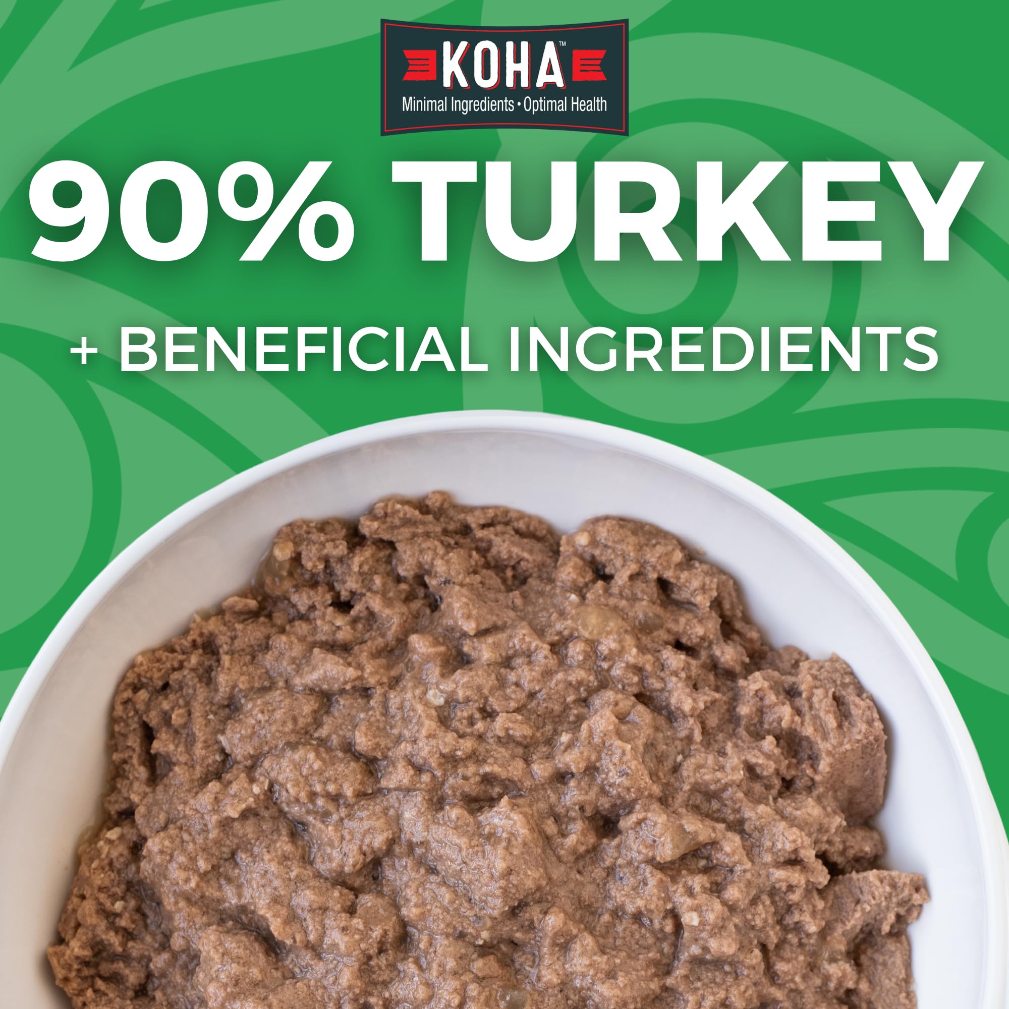 KOHA plato pavo húmedo sin granos, fácil de digerir para perros.