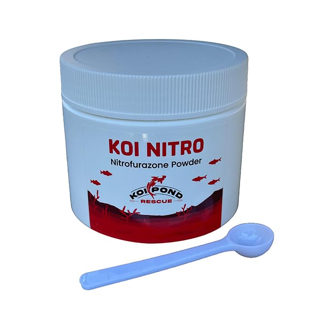 KOI NITRO etiqueta del producto con indicaciones de dosificación.