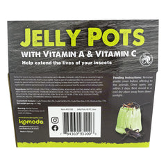 Komodo Jelly Pots Sabor Banana, gel conveniente para insectos