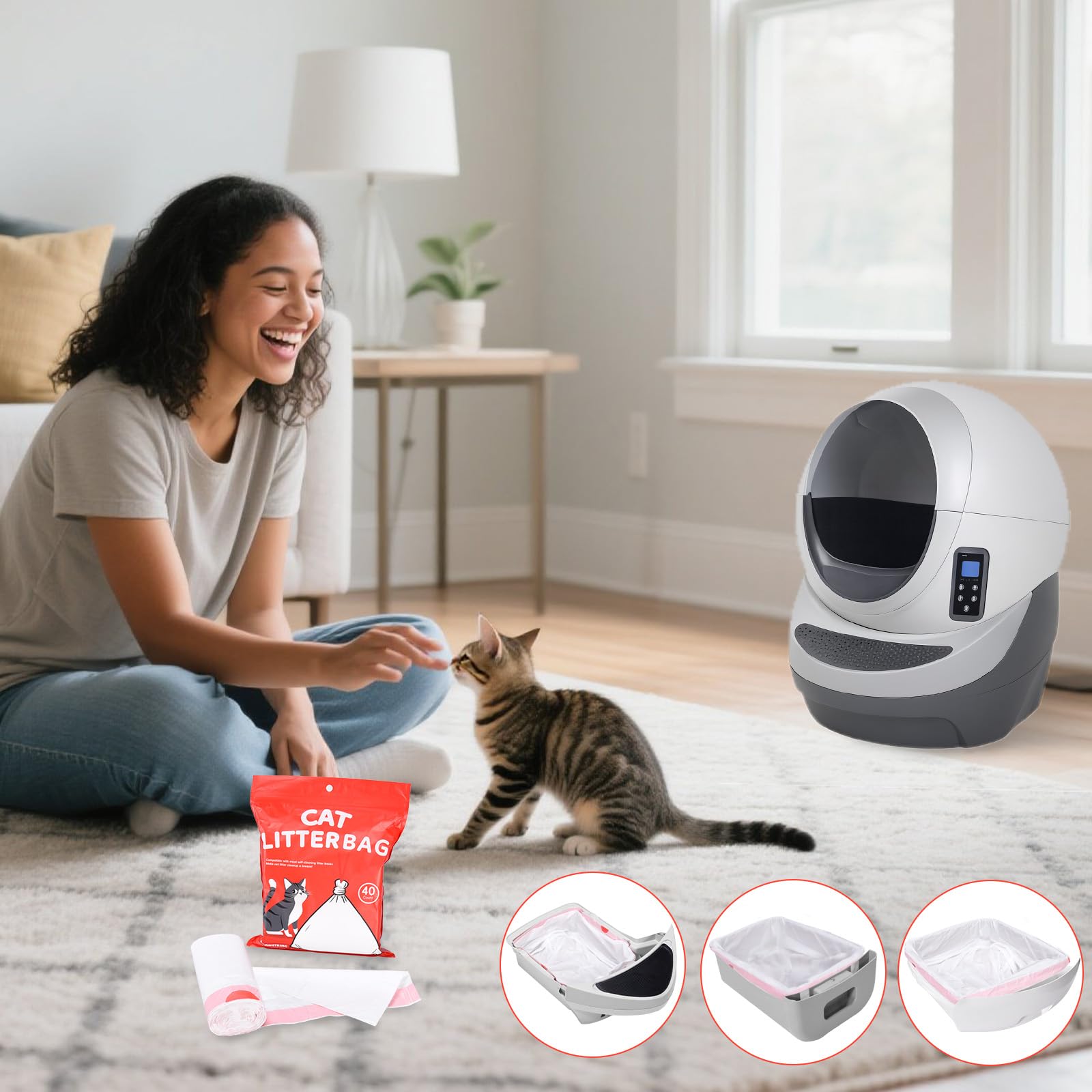 Pack económico KONE 20 bolsas para hogares con varios gatos.
