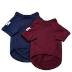Camiseta Koneseve para perro con bordado K, cómodo para paseos diarios.