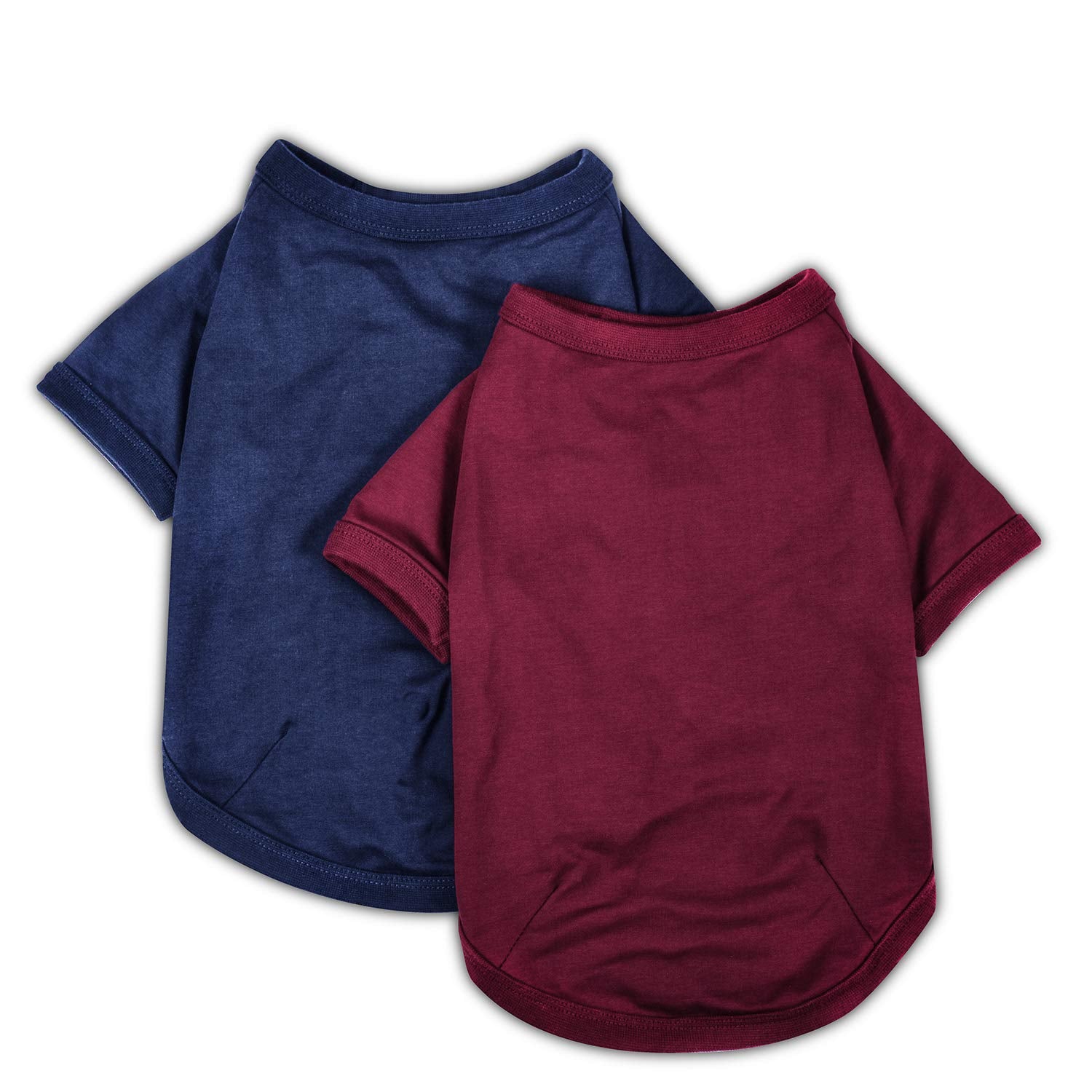 Camiseta Koneseve para perro algodón suave azul, uso diario recomendado.
