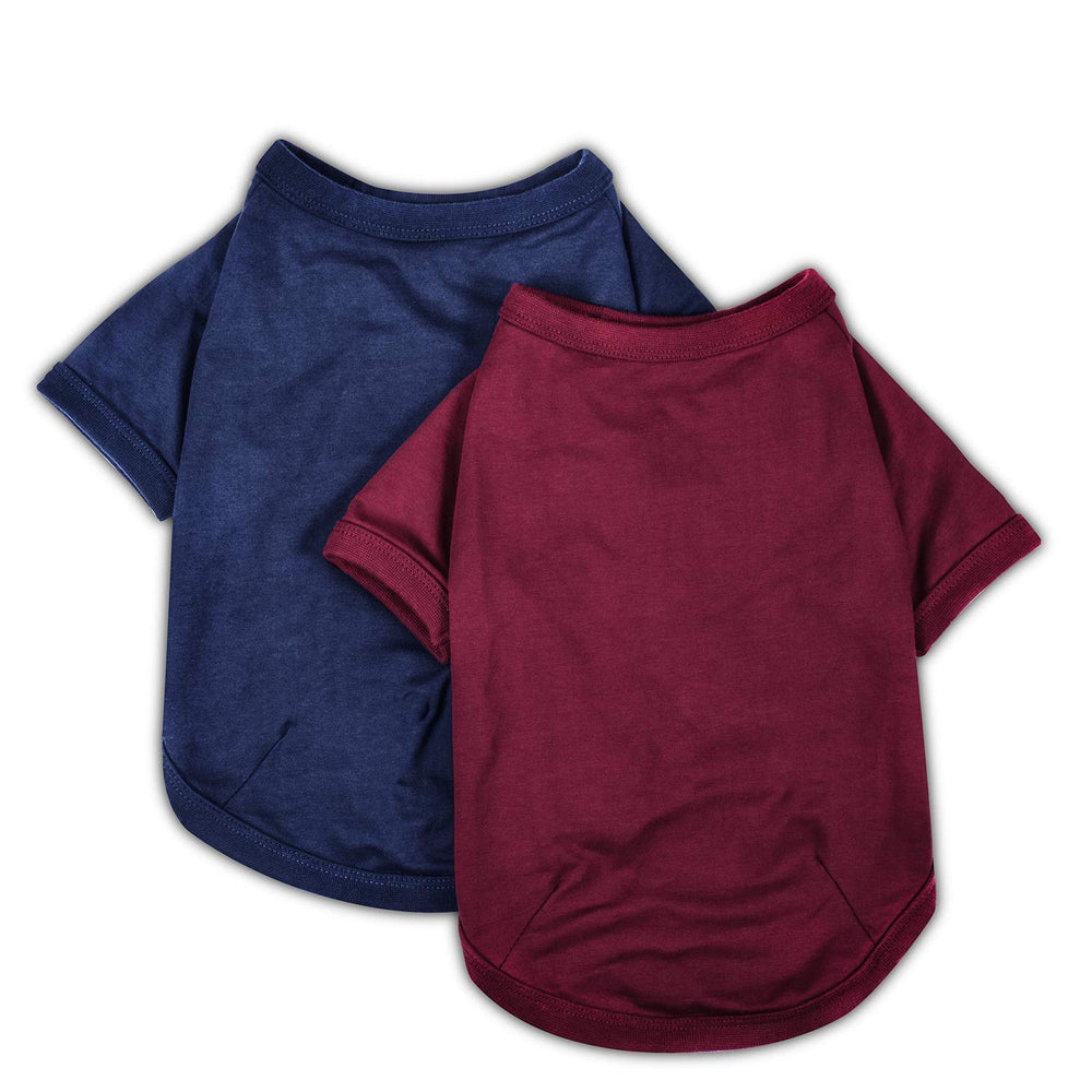 Camiseta Koneseve para perro algodón suave azul, uso diario recomendado.