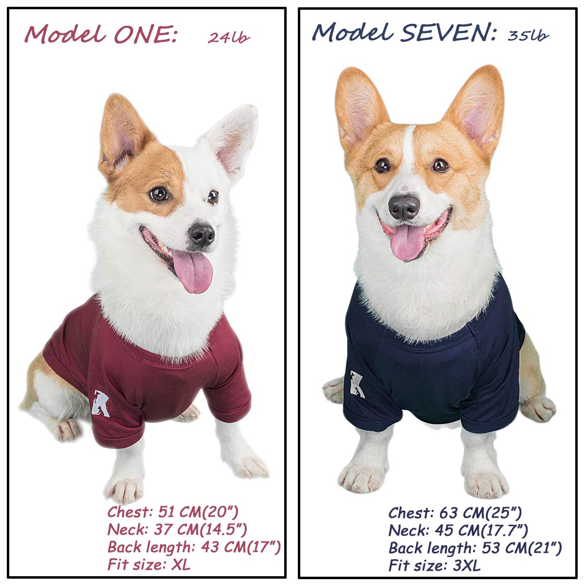 Camiseta Koneseve para perro ideal para paseos y uso en casa.