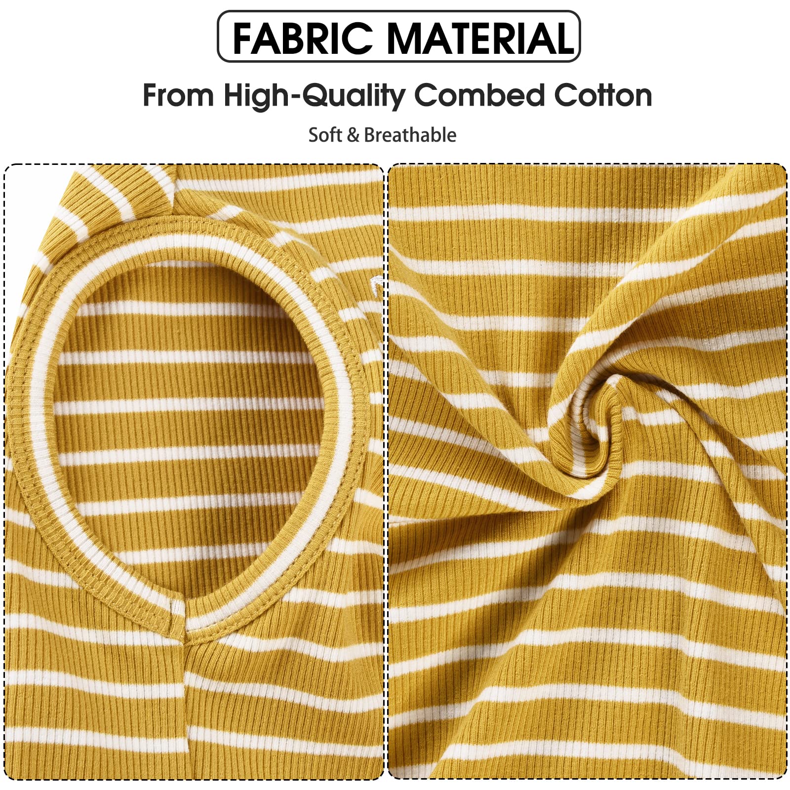 Chaleco Koneseve amarillo detalle tejido suave, textura agradable al tacto