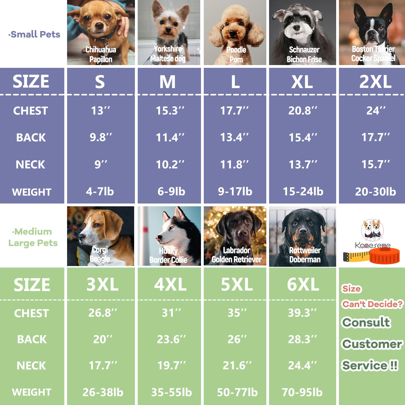 Koneseve camisas para perro dos-pack, vista trasera, diseño suave.