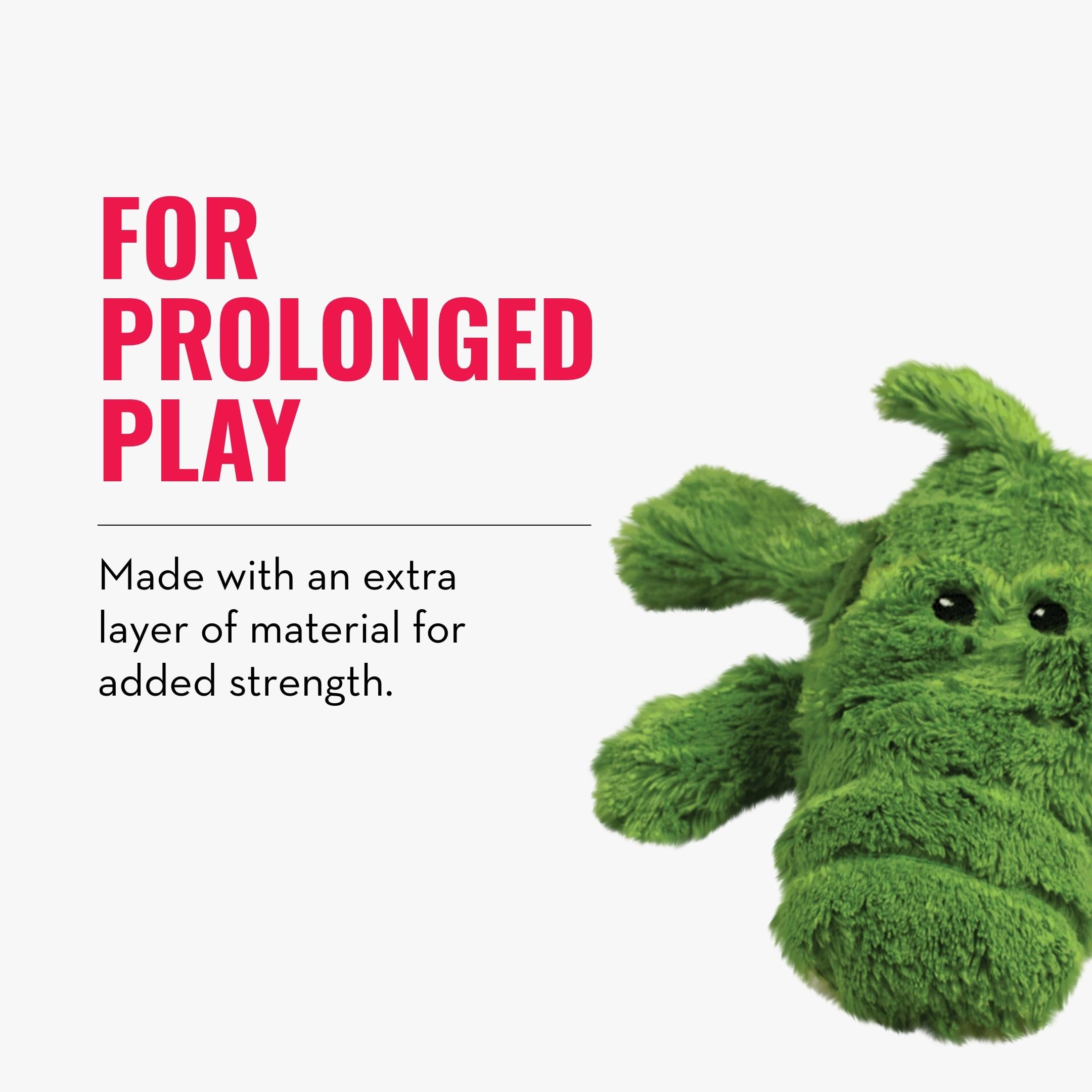 KONG Ali Alligator Cozie tamaño-s, perfecto para perros pequeños