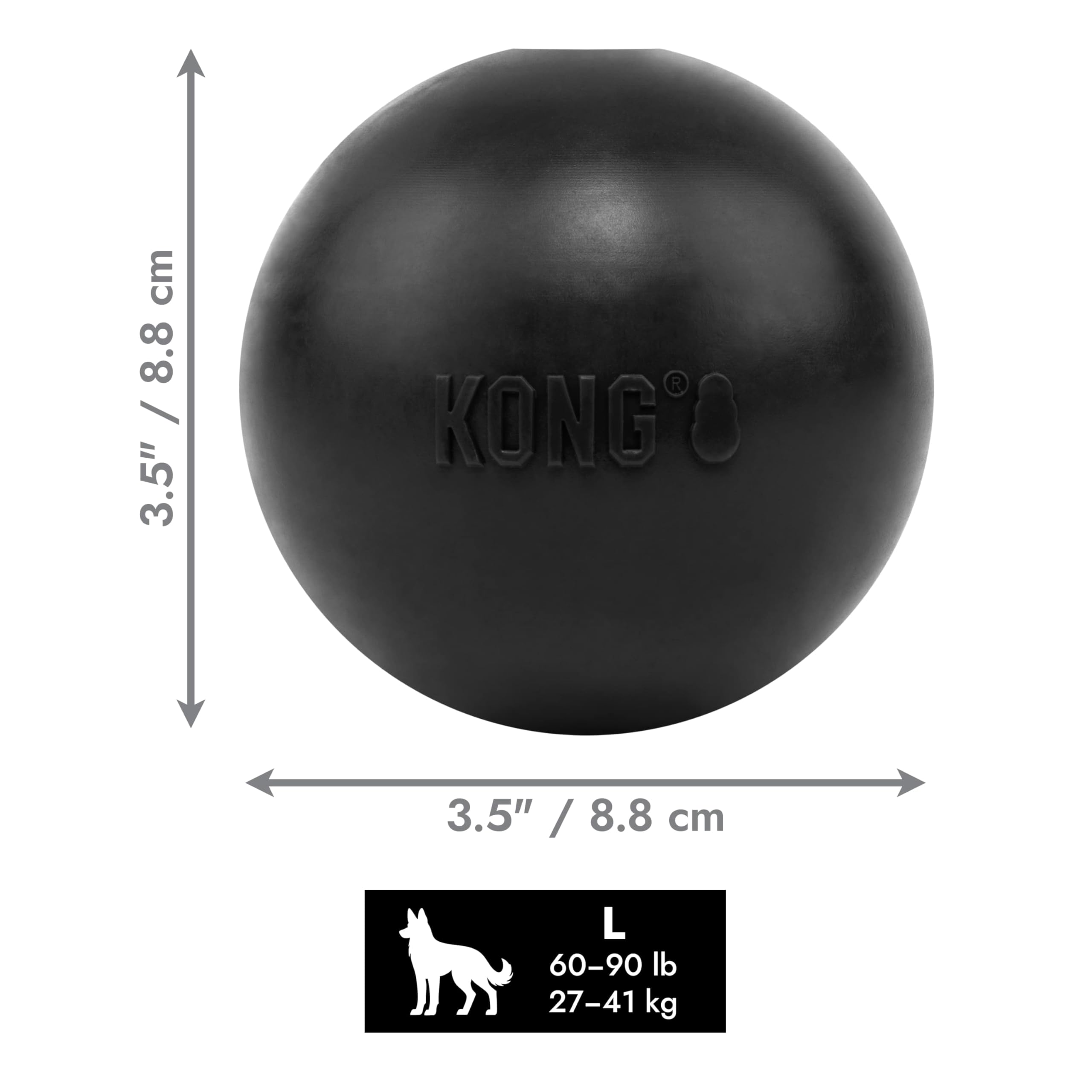 KONG bola extrema para sesiones de juego seguras y divertidas.