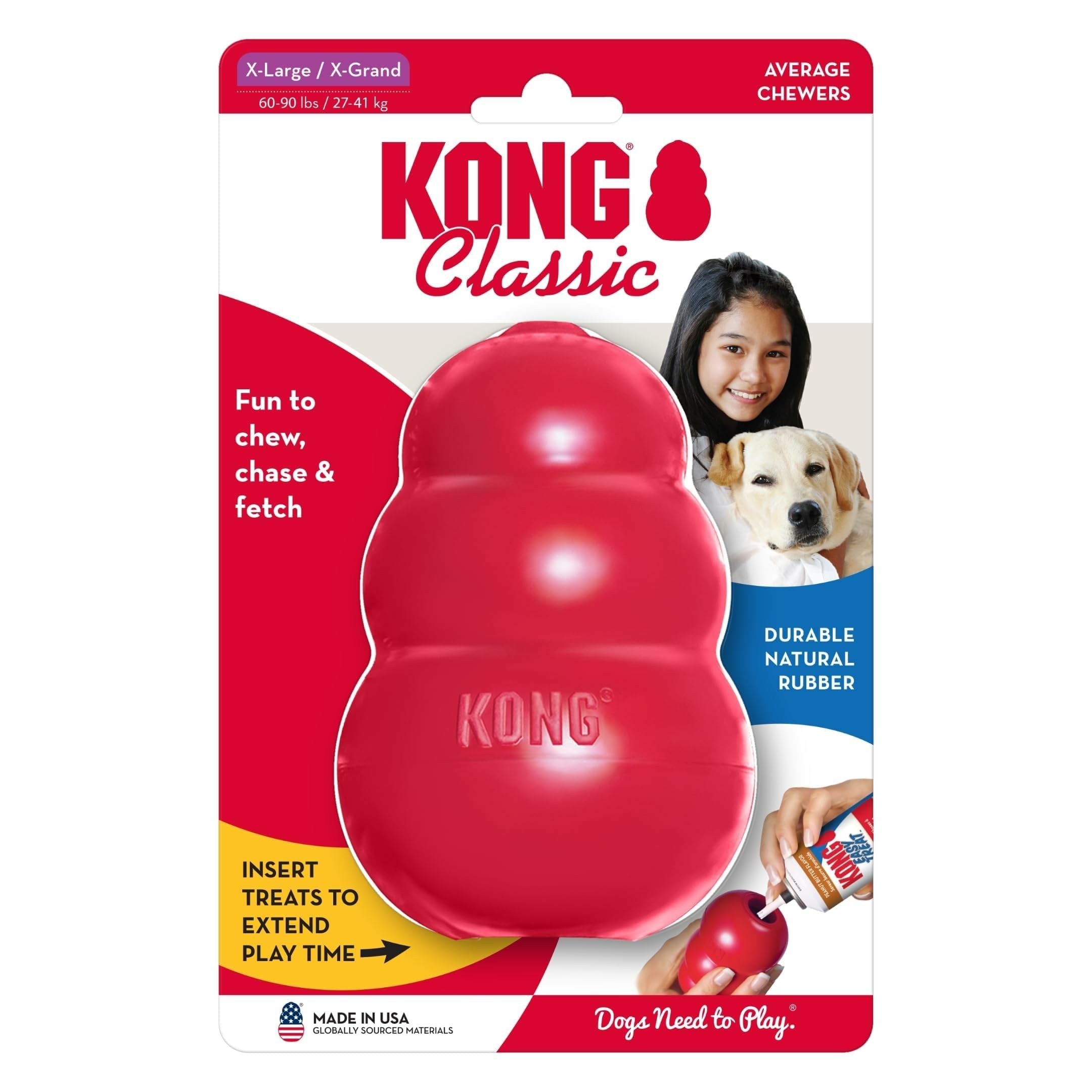 KONG Classic pack de 2 para entretenimiento compartido