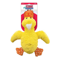 KONG Comfort Duck Jumbo XL tiene pelaje suave para abrazar y consolar.