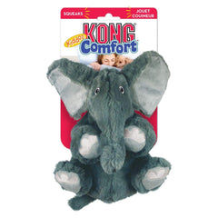 KONG Comfort Kiddos Elefante, textura suave para caricias y exploración segura.