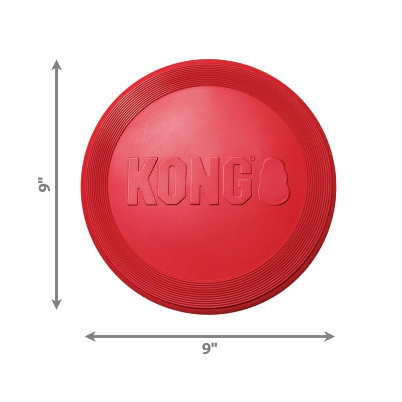 KONG disco de goma en el aire, fácil de atrapar.