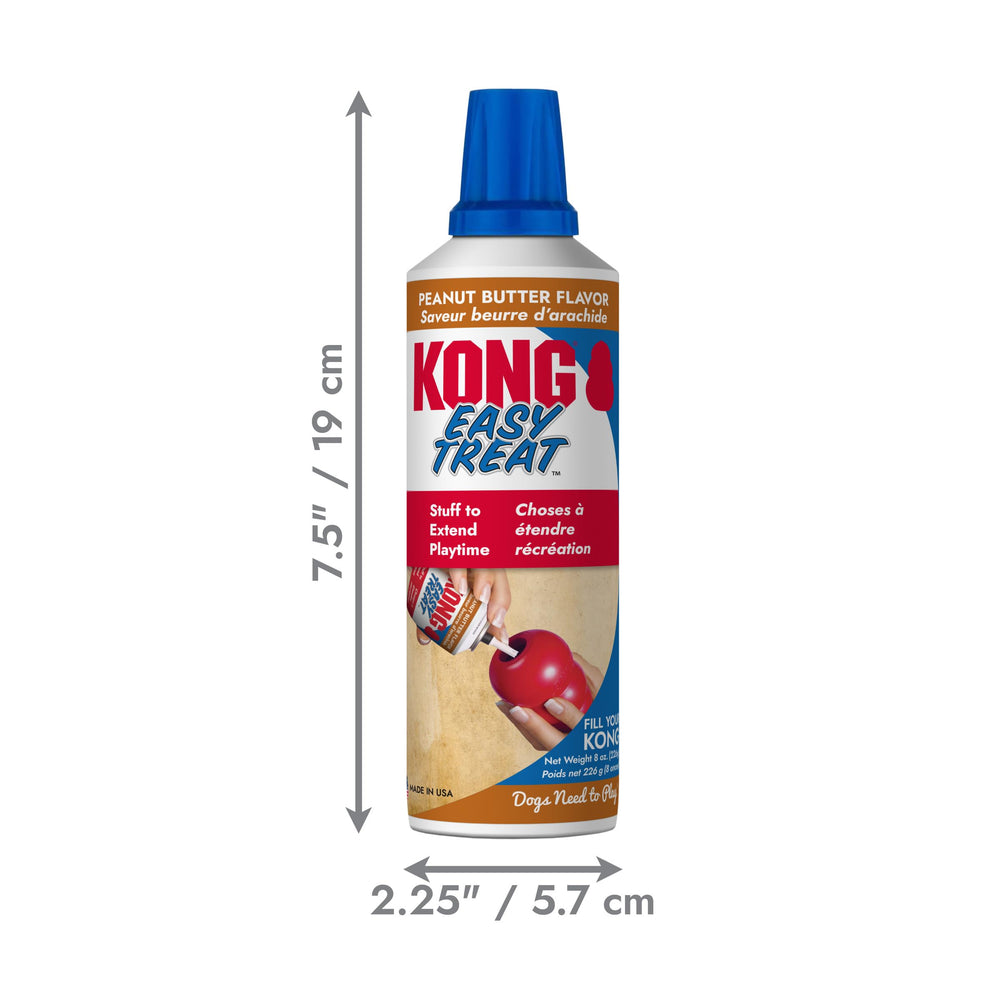 KONG Easy Treat se puede congelar para desafío mental.