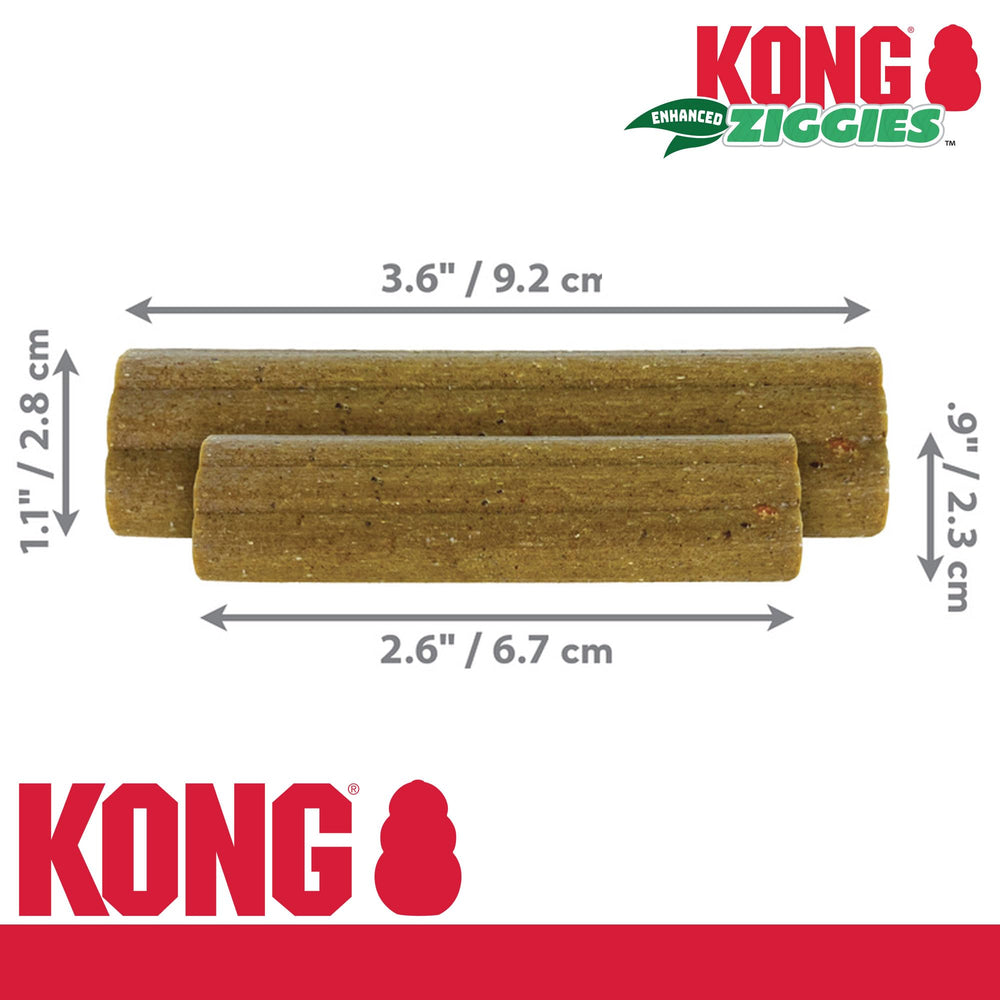 KONG Enhanced Ziggies: fórmula basada en plantas, sin trigo, maíz ni soja.