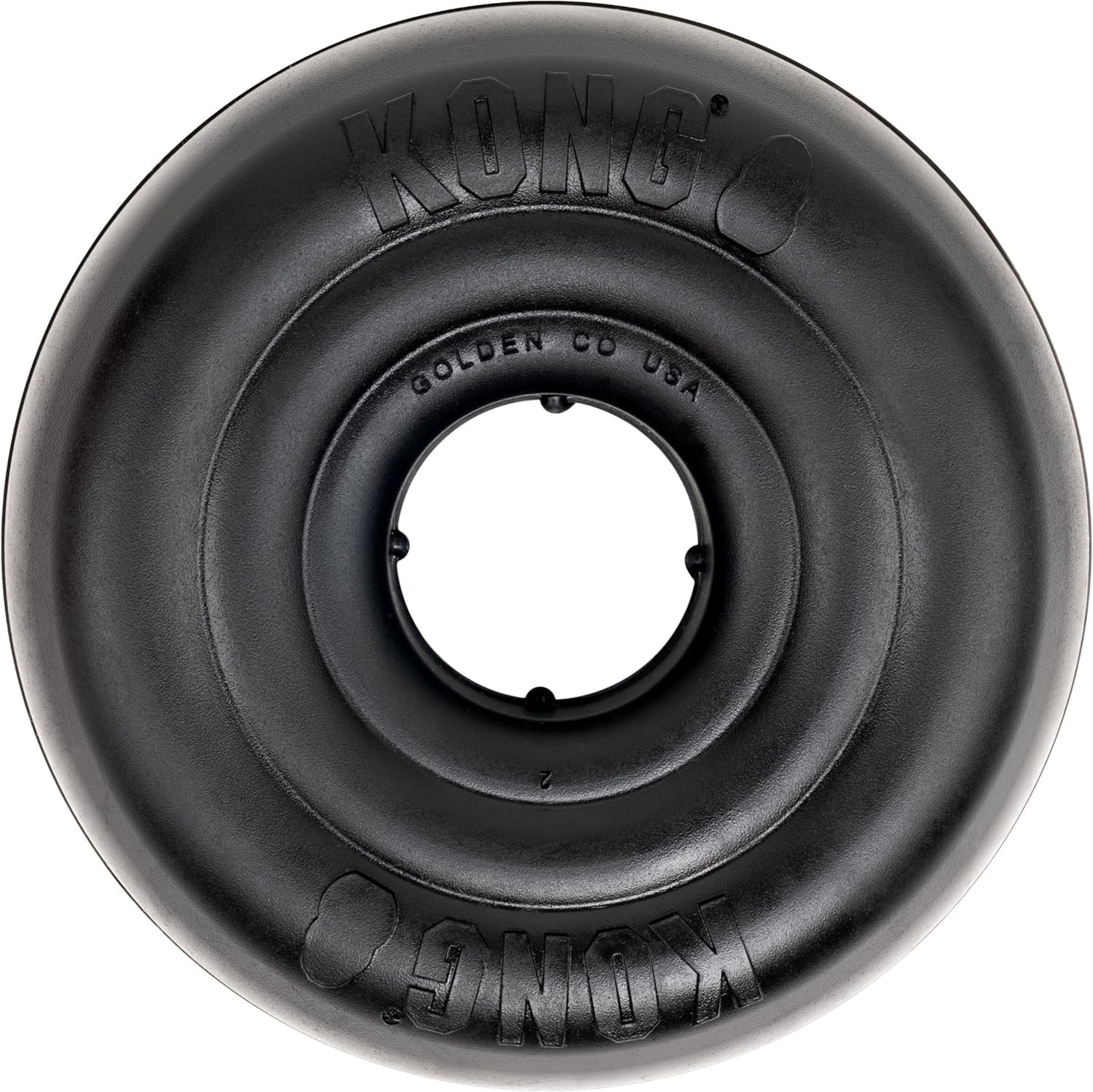 KONG Extreme Donut, goma natural resistente para sesiones de juego confiables.