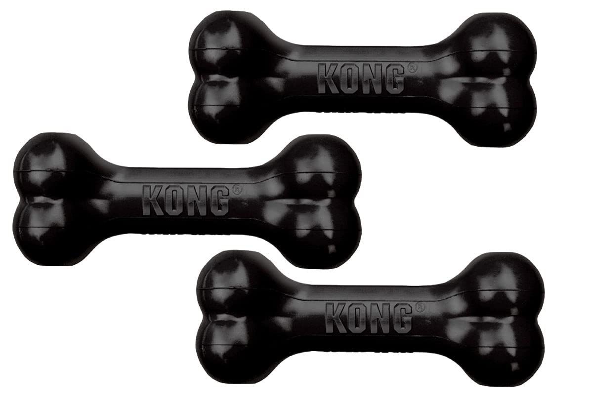 KONG Extreme Goodie Bone para perros medianos, hueso resistente para masticación diaria