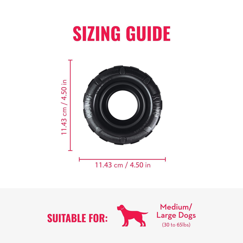 KONG Extreme Tires diseño en forma de neumático para juego versátil