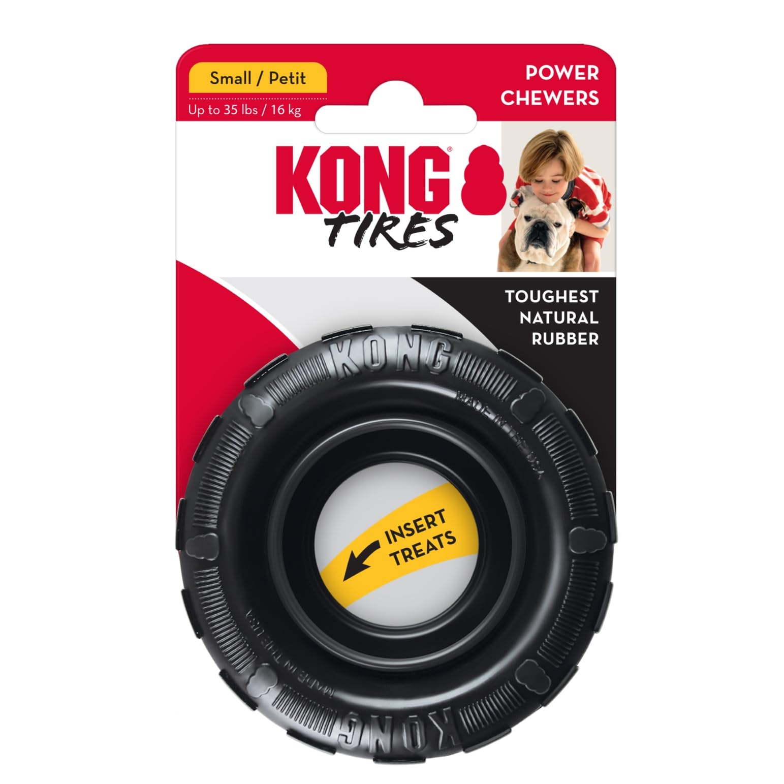 KONG Extreme Tires requiere supervisión para un juego seguro.