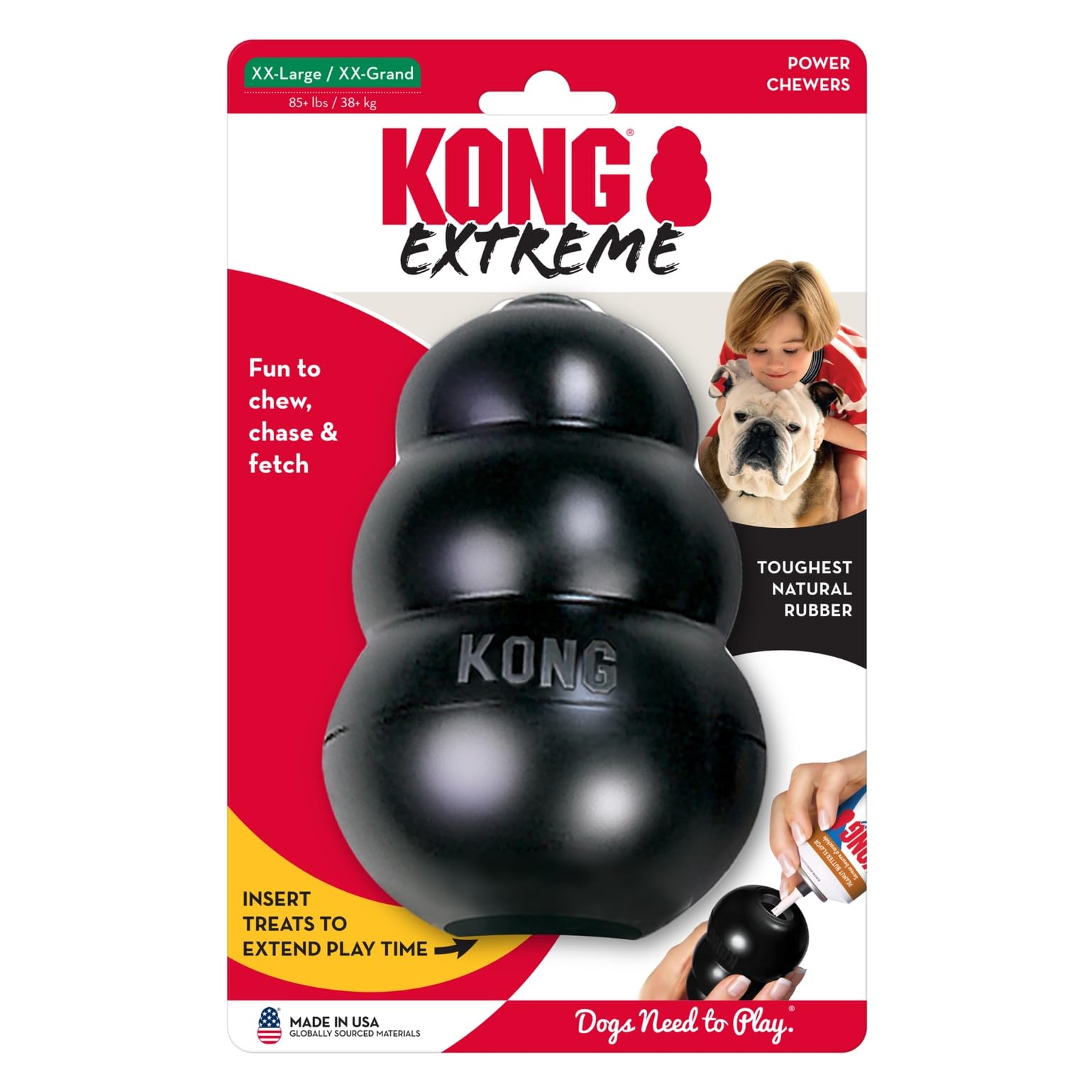 KONG Extreme, uso diario para perros XXL y entrenamiento ligero