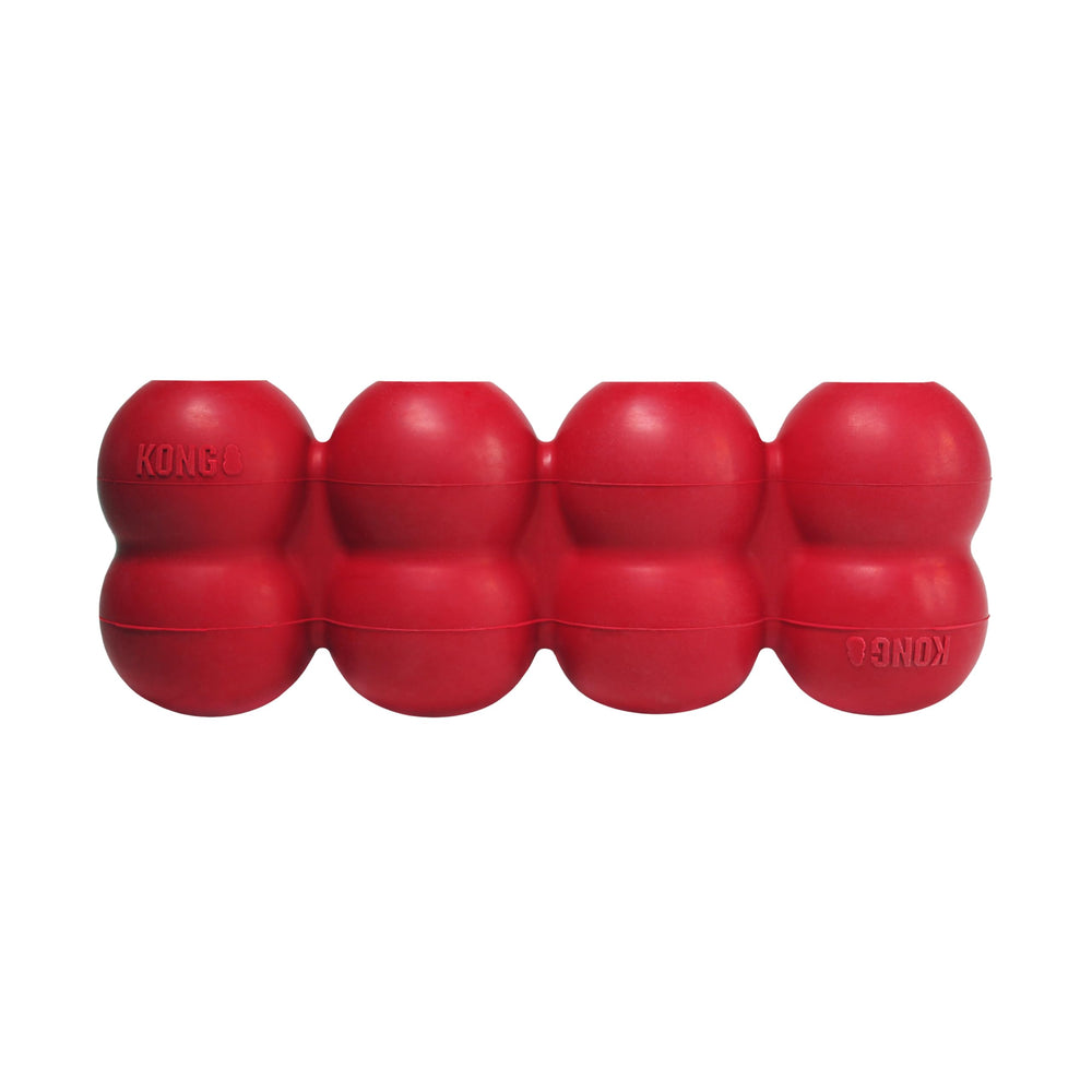 KONG Goodie Ribbon: cuatro compartimentos rellenables para desafío y entretenimiento.