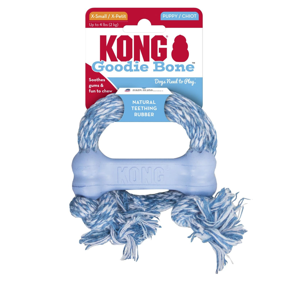 KONG con cuerda azul, regalo ideal para cachorros en crecimiento