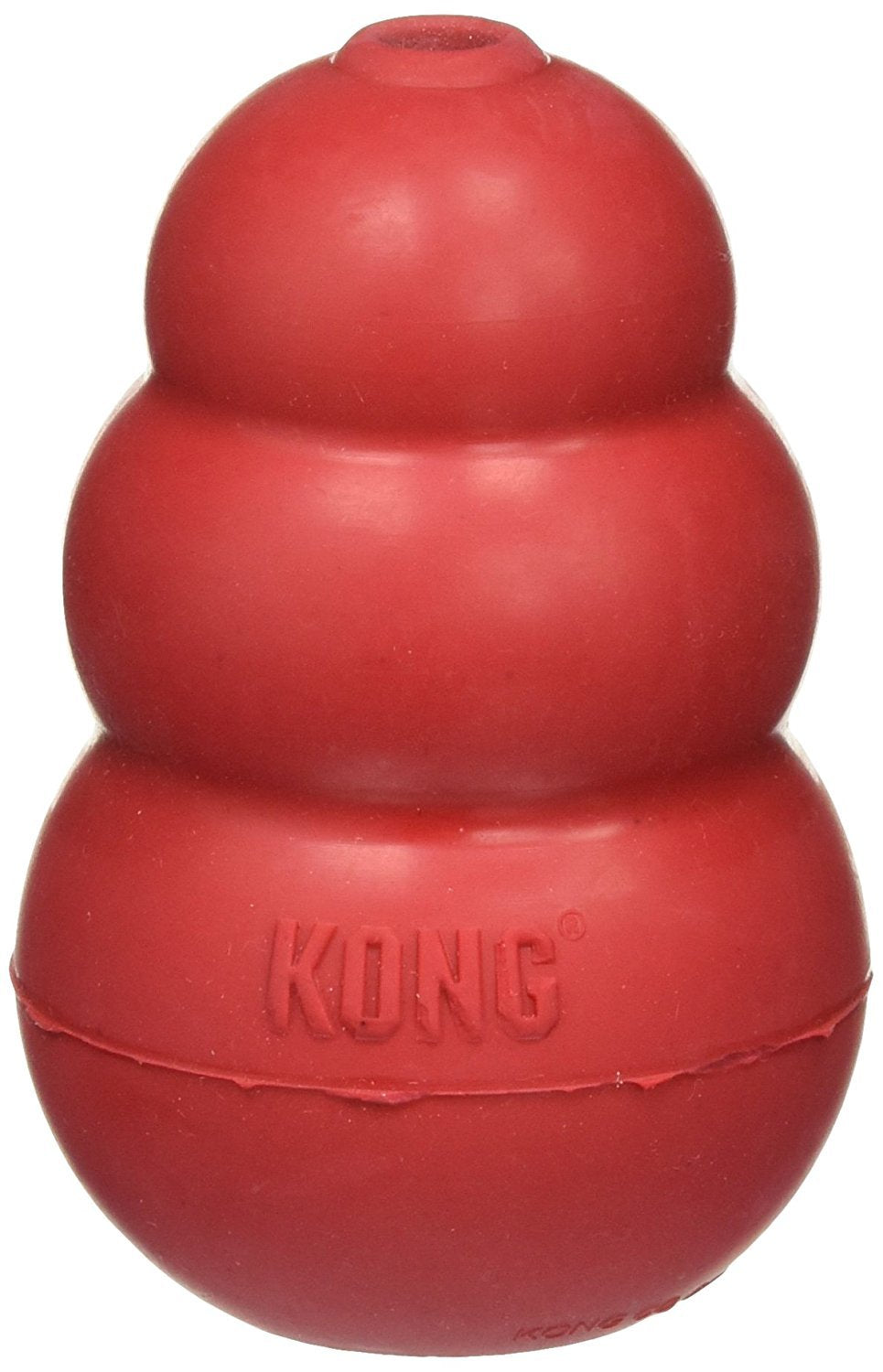 KONG juguete clasico para perro mediano rojo, ideal para juegos de buscar