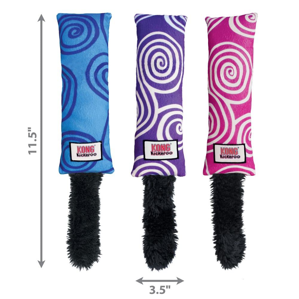 KONG Kickeroo Swirl en colores surtidos para gatos indoor