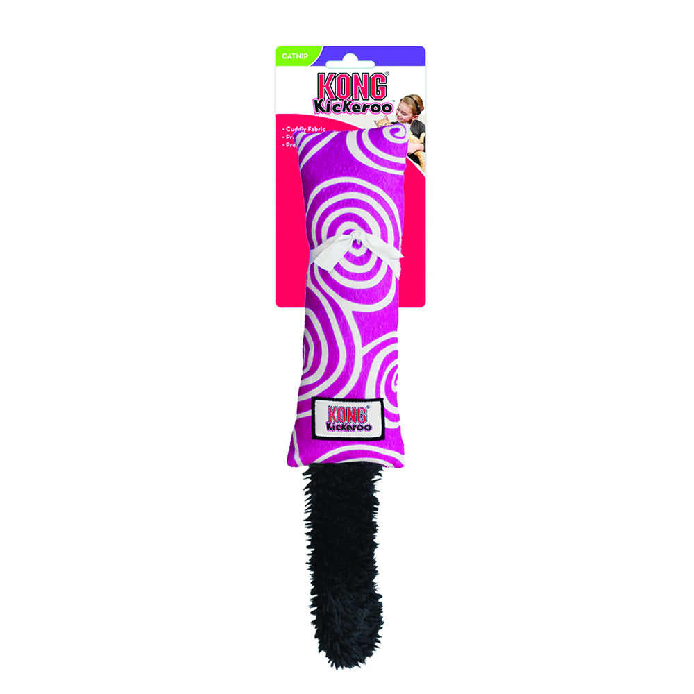 KONG Kickeroo Swirl con menta para gatos para aumentar la diversión