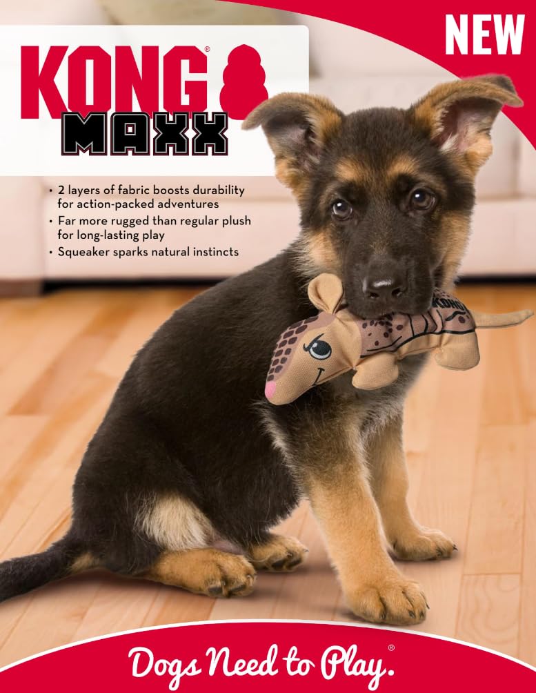 KONG Maxx Ballistic Material Resistente: protección ante perforaciones para juego diario.