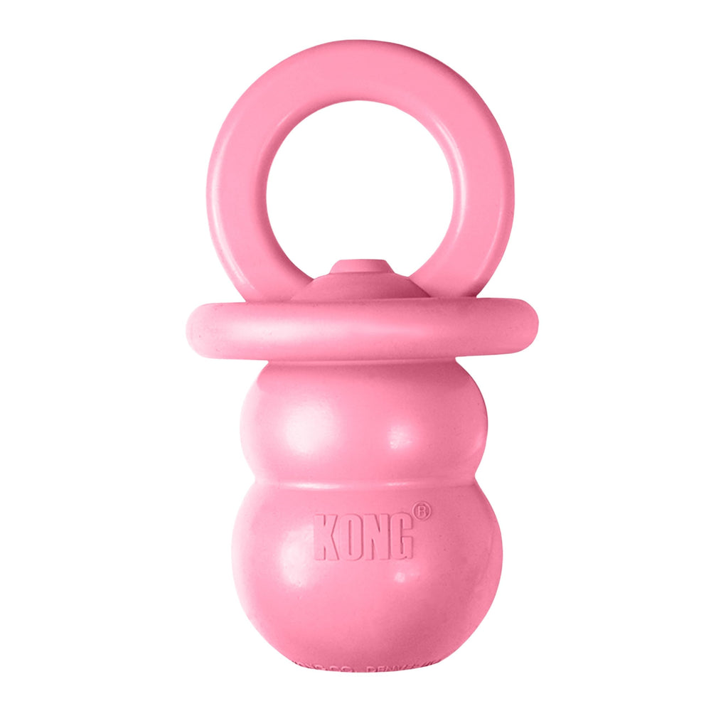 KONG Puppy Binkie: design pacificateur pour apaiser les gencives pendant le jeu.