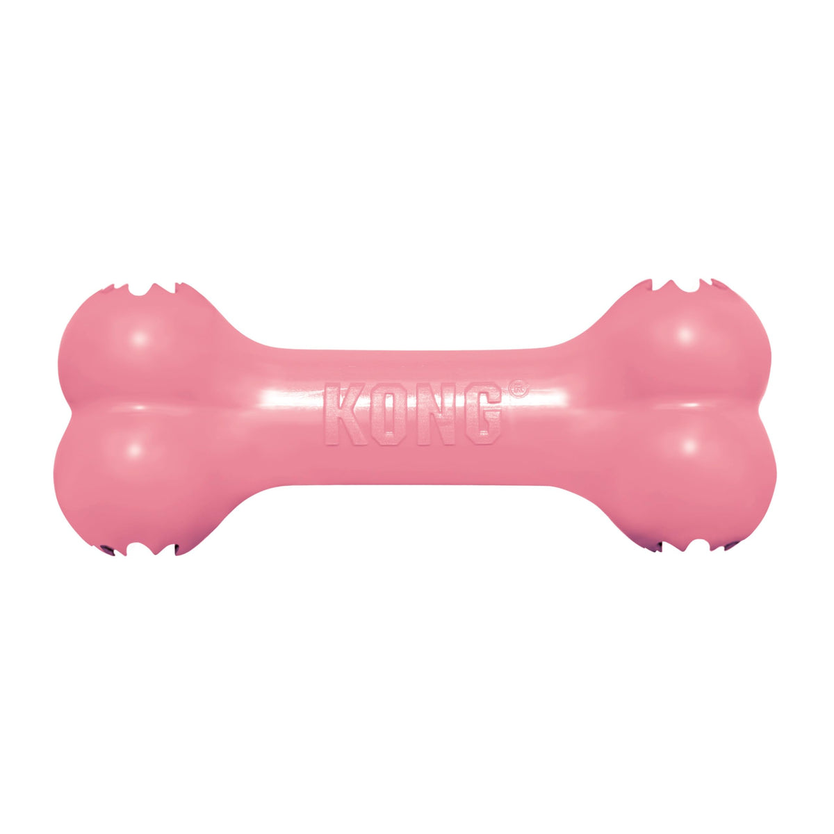 KONG Puppy Goodie Bone, juguete mordedor de caucho natural para cachorros, ideal para juego.