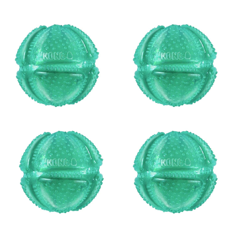 KONG Squeezz Dental Ball diseño probado en Golden, Colorado para durabilidad.