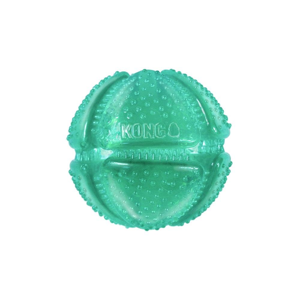 KONG Squeezz Dental Ball para perros medianos y grandes, juego suave.