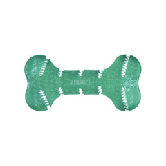 KONG Squeezz Dental Bone con protuberancias texturizadas para masticar con suavidad.