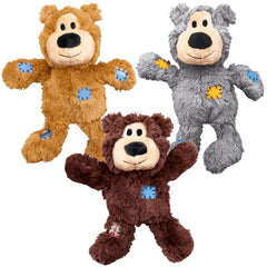 KONG Wild Knots Osos relleno mínimo para juego limpio y menos desorden.